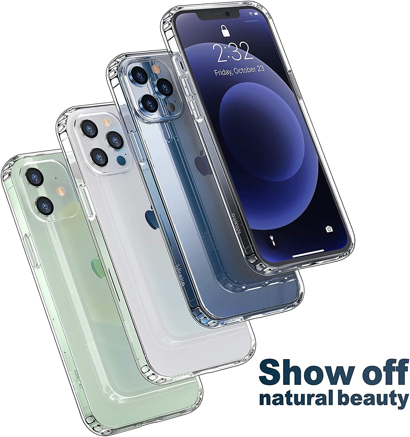 Sleek and Durable Clear Case for iPhone 12 & 12 Pro - Shockproof Protection with Crystal Embellishments